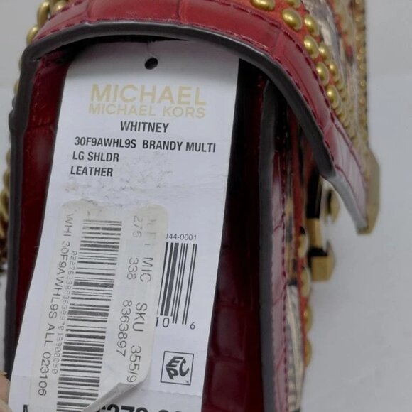 MICHAEL KORS WHITNEY RED LEATHER - Picture 8 of 10